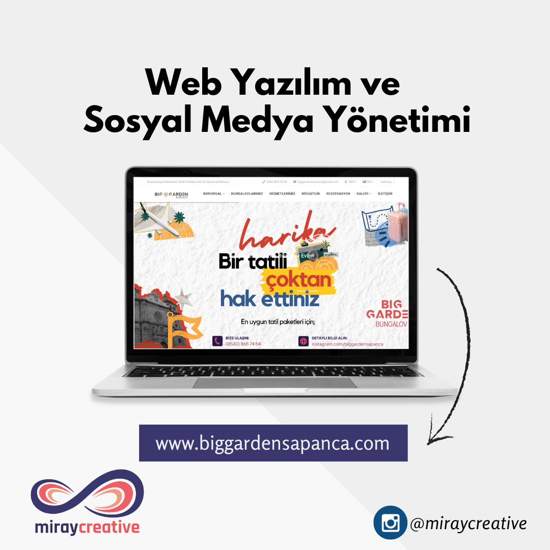 Big Garden Sapanca Web Yazılım ve Sosyal Medya Yönetimi