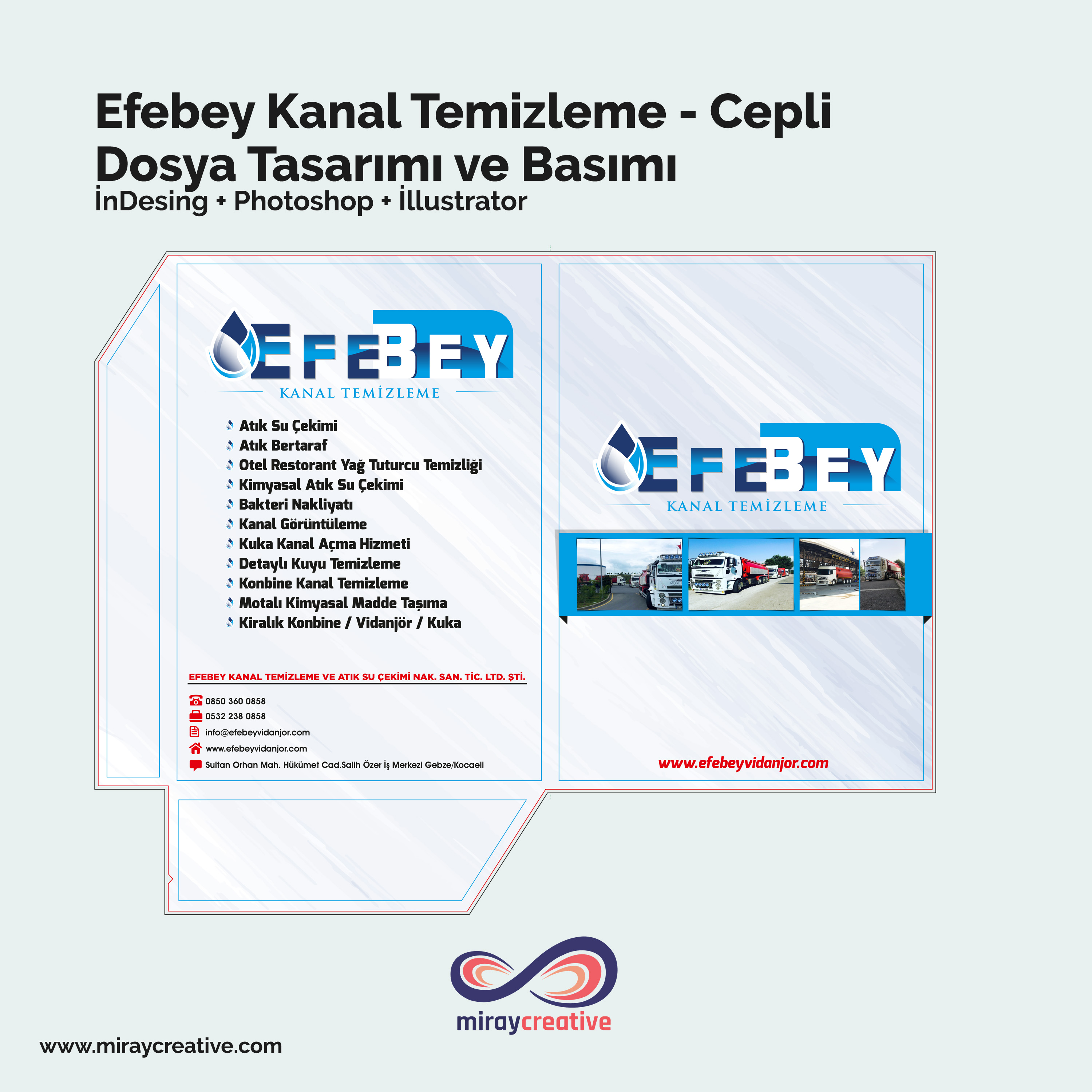 Efebey Kanal Temizleme - Cepli Dosya Tasarımı ve Basımı